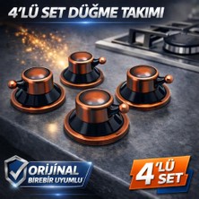 Özel Üretim Tüm Modellerle Uyumlu Orjinal Ankastre Ocak Fırın Düğmesi 4 Lü Set