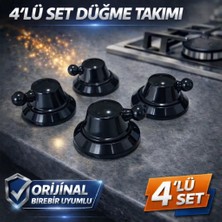 Özel Üretim Universal Kumtel Silverline Arçelik Beko Simfer Uyumlu Ankastre Ocak Fırın Düğmesi 4'lü Set