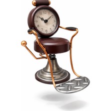 Hediyemio Saatli Dekoratif Sandalye – Ahşap Nostaljik Masa Saati ve Dekor Obje