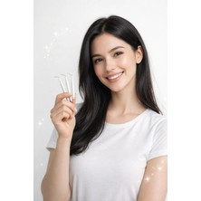 Hannah Arayüz Diş Fırçası Beyaz 0.4 mm Kıvrılabilir Başlık Orta Sertlik Plastik Sap – 10’lu Paket