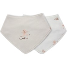 Bistyle 2li Fular Cookies Make Happy 60121 Ekru