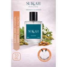 Sukkah Perfumes Smokey Leather Erkek Parfüm Edp 50ML – Kakule, Deri, Yasemin, Amber, Yosun ve Paçuli Imza Koku