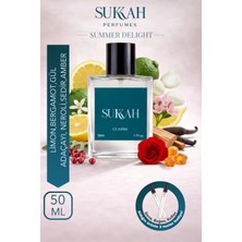 Sukkah Perfumes Summer Delight Erkek Parfüm Edp 50 ml – Limon, Bergamot, Gül, Sedir, Adaçayı, Tonka, Misk ve Amber