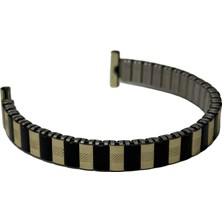 Hasyılmaz Vintage Flex Çelik Kordon 12MM Gold-Siyah