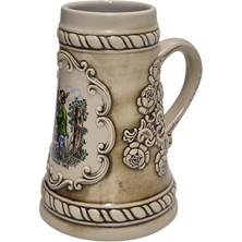 Hasyılmaz Vintage Tankart Wf Kematen 1993 Ibareli Kabartmalı Alman Seramik Bira Bardağı 16,5cm