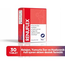 Renuflex Yumurta Zarı, Kollajen ve Hyaluronik Asit İçeren Takviye Edici Gıda 30 Tablet