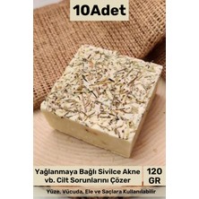 Carlburn #sabun %100 Doğal Güzel Kokulu El Yüz Saç Cilt Vücut Orijinal Biberiye Sabunu 120G - 10 Adet