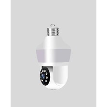 Teknodayım 1080P Görüntü Kaliteli Wi-Fi Ampul Tipi Güvenlik Kamerası