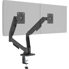 ErgoMekan F180 Slim 17-32” Ikili Monitör Standı Siyah (Maks: 9kg)