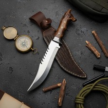 Tanem Craft Kurt Başlı Tırtıklı Avci ve Kamp Bicaği 33 cm