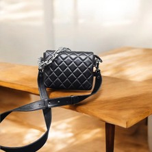 Valvic 100% Hakikikuzu Derisi Kapitone Diri Dikişli Kadın Çanta