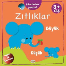 Binbir Göz Kitap Çıkartmaları Yapıştır-Zıtlıklar (Büyük-Küçük)