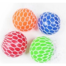 4 Adet Ithal Model Içi Simli El Hareket Stres Oyuncağı Sıkma Topu Jel Beyin Stres Slime Topu