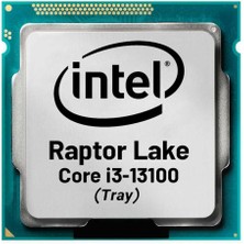 Nusrat Bilişim Intel Raptor Lake I3 13100 Tray 3.40GHZ ~ 4.50GHZ 12MB 1700P Kutusuz Işlemci