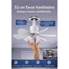 Kana Ensun Fanlight Sinek Kovuculu Tavan Vantilatörü Uzaktan Kumandalı Sessiz