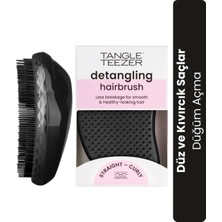 Tangle Teezer Original Panther Black Düz-Kıvırcık Saçlar için Saç Fırçası-Tarak