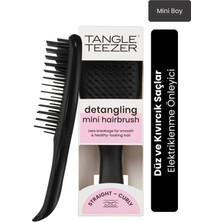 Tangle Teezer The Ultimate Detangler Black Eletriklenme Önleyici Mini Boy Tarak (Düz ve Kıvırcık Saçlar)