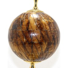 VeraGlobe Buğz Pirinç Dünya Küre Kemikli