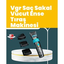 Teknodayım Vgr V-695 Saç ve Sakal Kesme Makinesi LED Ekranlı 5 Uzunluk Ayarı