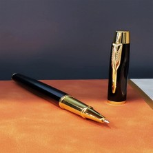 VeraGlobe Buğz Metal Siyah Roller Tükenmez Kalem