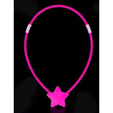 VeraGlobe Buğz Karanlıkta Yanan Glow Stick Yıldız Kolye - 6 Adet