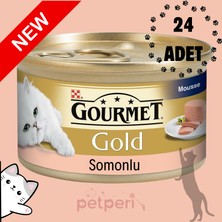 Gourmet Gold Somonlu Kıyılmış Yaş Kedi Maması 85 G - 24 Adet Somon Balıklı Yeni Ürün
