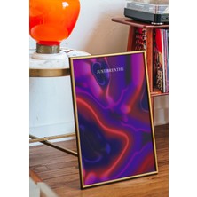 Des Vu Print Just Breathe Poster, Çerçevesiz Aura Temalı Poster
