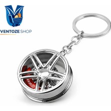 Ventoze Metal Jant Disk Anahtarlık – Araba Aksesuarı & Oto Keychain