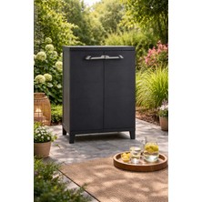 Evinizin Atölyesi Midi Kısa Dolap Bahçe Dolabı, Balkon Dolabı, Banyo Dolabı 66X36X88