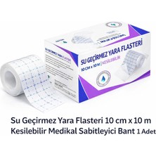 Alvo Store Buğz Su Geçirmez Yara Flasteri 10 cm x 10 M Kesilebilir Medikal Sabitleyici Bant 1 Adet