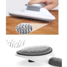 VeraGlobe Buğz Otomatik Temizlenen Evcil Hayvan Tarağı Gri