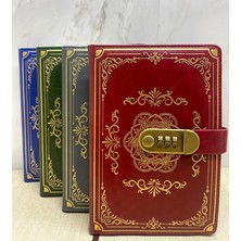 VeraGlobe Buğz Özel Tasarım Şifreli Deri Defter Model 2
