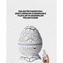 AyrStore Buğz Dinozor Yumurtası Tasarımlı Projektörlü Gece Lambası
