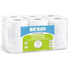 Alvo Store Buğz Bezos Profesyonel Içten Çekmeli Tuvalet Kağıdı 12 Rulo | Mini Cimri | 2 Katlı %100 Selüloz