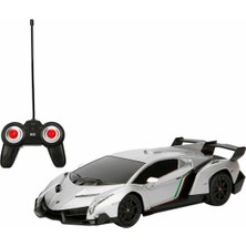 Sunman 1:24 Lamborghini Veneno Işıklı Uzaktan Kumandalı Araba 39410 Gri Araba