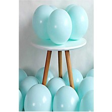Feyza Design Yeşil Pastel Renk Mat Balon Setleri - Hava Dolgulu
