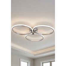 TERRA lighting Ahsen Model Modern Plafonyer,3 Renk Yanabilen Power LED Avize, Salon Oda Mutfak Hol Avize