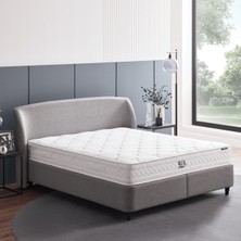 Yataş Blue Star Yatak & New Canto Baza Başlık 3'lü Set Mavi 160 x 200 cm Metal Malzeme ile Şık Tasarım