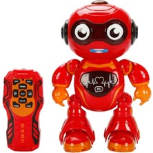 Sunman Sesli ve Işıklı Uzaktan Kumandalı Dans Eden Sevimli Robot 45510 Kırmızı Robot