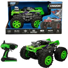 Sunman 1:12 Big Patfoot USB Şarjlı Uzaktan Kumandalı Off Road Araba 32 cm 16156 Yeşil