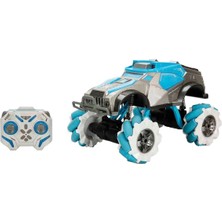 Sunman 1:10 Suncon Sesli ve Işıklı Duman Püskürten USB Şarjlı Uzaktan Kumandalı Akrobatik Araba 36 cm 44810 Mavi
