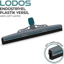 Dora Lodos Endüstriyel Plastik Yersil (Zemin Çekeceği) – Çift Lastikli 45 cm