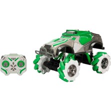 Sunman 1:10 Suncon Sesli ve Işıklı Duman Püskürten USB Şarjlı Uzaktan Kumandalı Akrobatik Araba 36 cm 44810 Yeşil