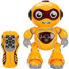 Sunman Sesli ve Işıklı Uzaktan Kumandalı Dans Eden Sevimli Robot 45510 Turuncu Robot