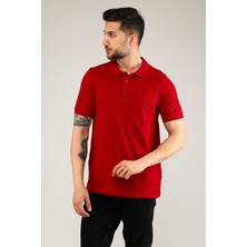 Uniprom Polo Yaka Tişört %100 Pamuk Bordo Erkek