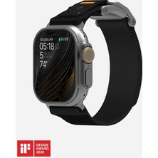 Aulumu Watch Ultra 1-2 ve Series 10/9/8/7/6 Uyumlu Mag Buckle Mıknatıslı Slim Kordon (A11)