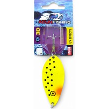 Acun Fishing Metal Olta Kaşığı – Fosfor Sarı Siyah Benekli Sahte Balık Yemi