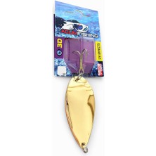 Acun Fishing Parlak Gold Metal Olta Kaşığı – Uv Efektli 3D Gözlü Sahte Balık Yemi