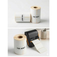 Termal Etiket 70MM x 100MM 1li (5 Li Paket)