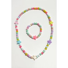 İsmiyle Al Yıldız Boncuk Çocuk Set Kolye